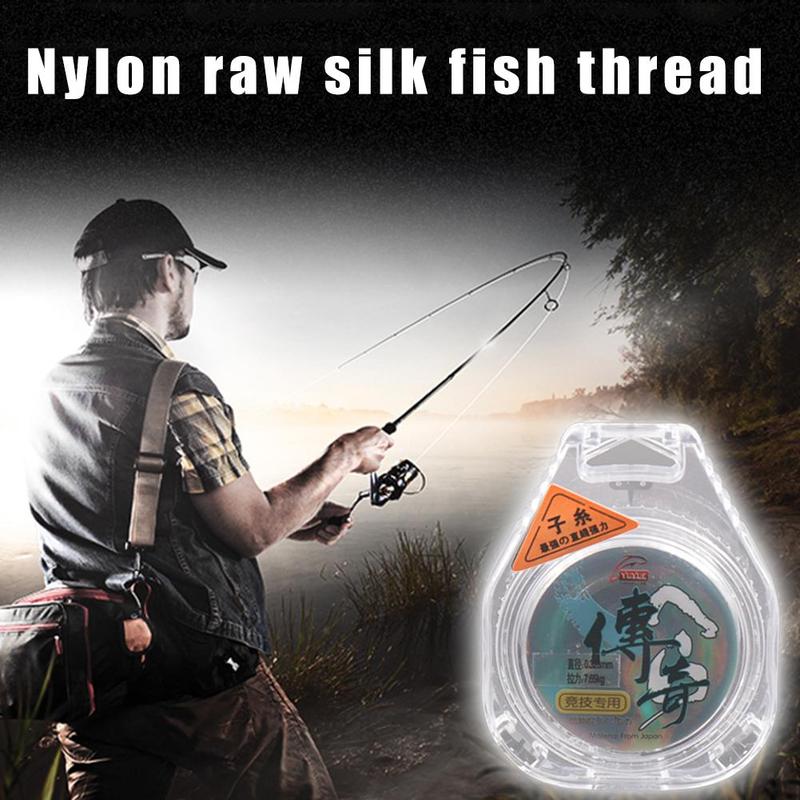 50- meter nylon lijn zijde vislijn hoofdlijn lu ya lijn visgerei sterke vislijn visgerei accessoires