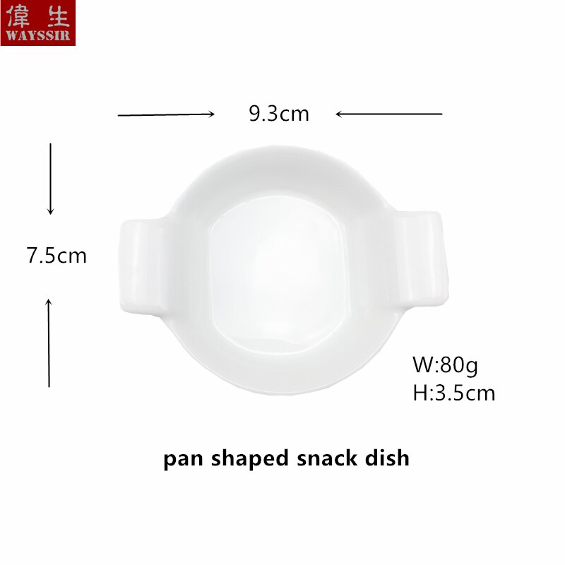 Ciotolina Per Salse In Porcellana Bianca – 10,2 Cm, Forma Rettangolare, Ideale Per Ristoranti E Catering – Piatto Porta Salsa Professionale, Confezione Da 12 Pezzi