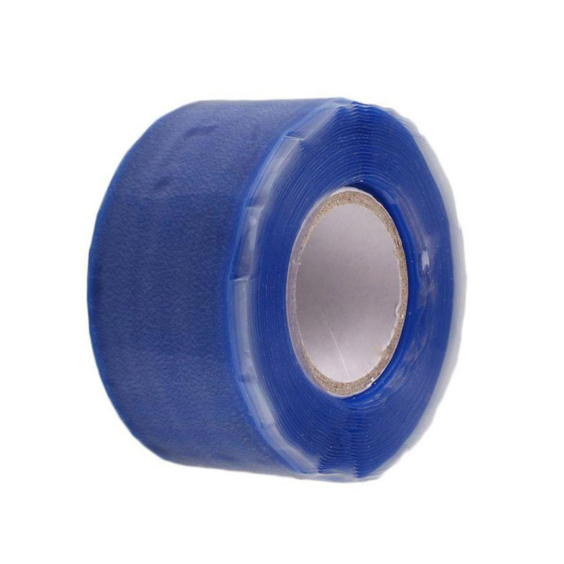 1.5M/ Waterproof Super Strong Duct Tape Silicone Rubber Fix Fiber Water Pipeline Scotch Pipe Repair Tape Adhesive Tape: Blue / 3M