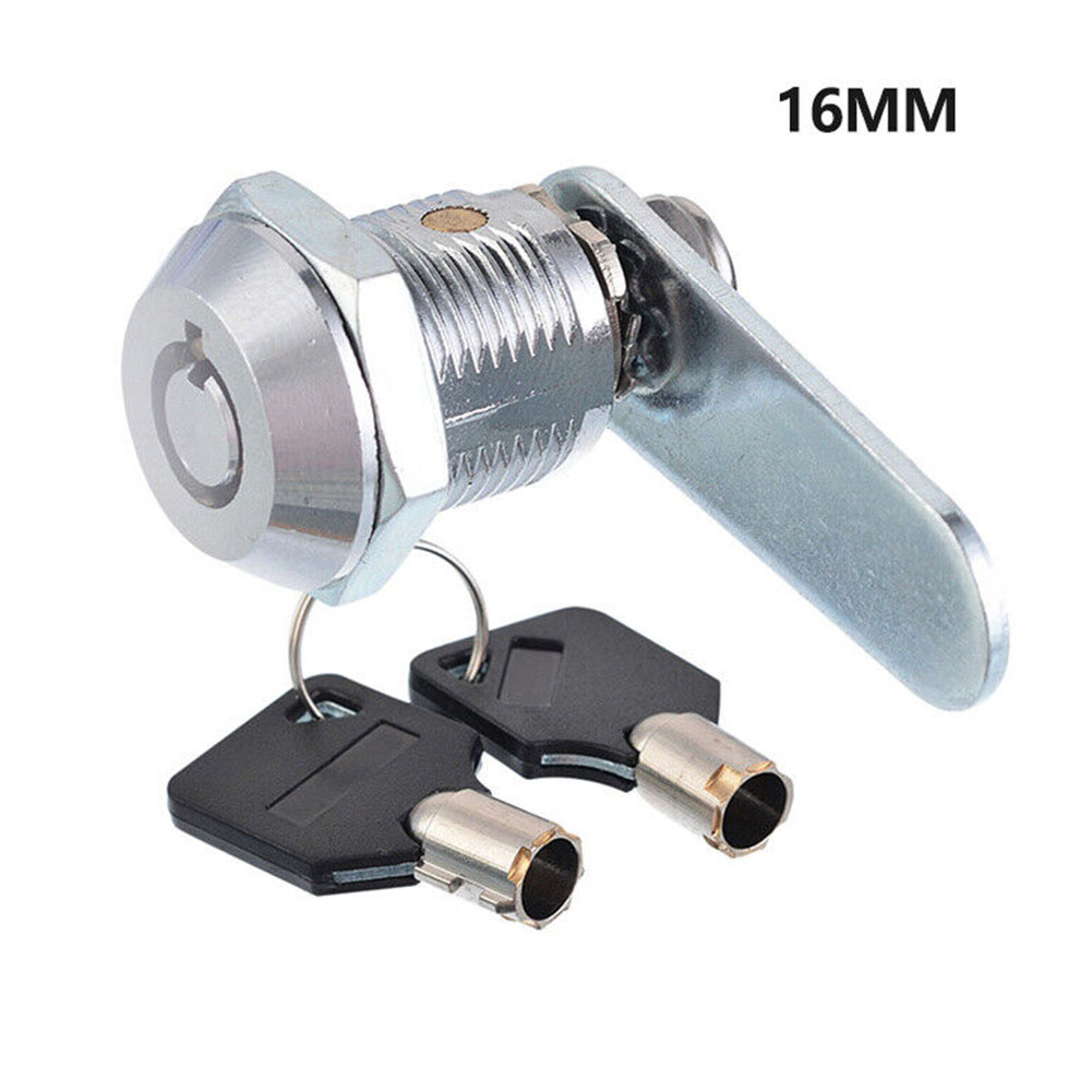 16/20/25/30mm Drawer Cabinet Locks + 2 Keys Lock Furniture Hardwares Door Cabinet Lock For Office Desk Letter Box Cam Lock Parts: Yellow