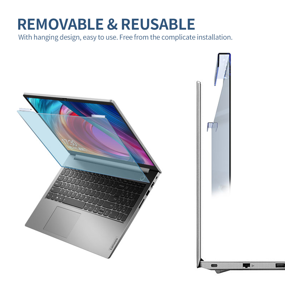 Laptop Screen Protector Hanging Blue Light Blocking Anti-UV High-transmittance Film for 15.6'' Laptop with 16:9 Aspect Ratio