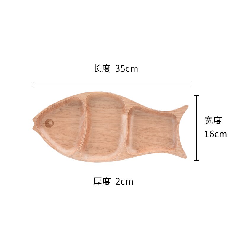 Nordic Stijl Creatieve Houten Board Thuis Snacks/Snoep/Dessert/Fruit Plaat Decoratieve Servies WF9211015: Rubber Fish