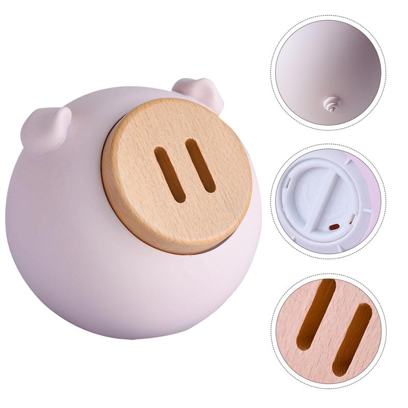 1PC Cartoon Pig Piggy Bank Saving Pot Adornment Kids Room Decor (Pink Size S)