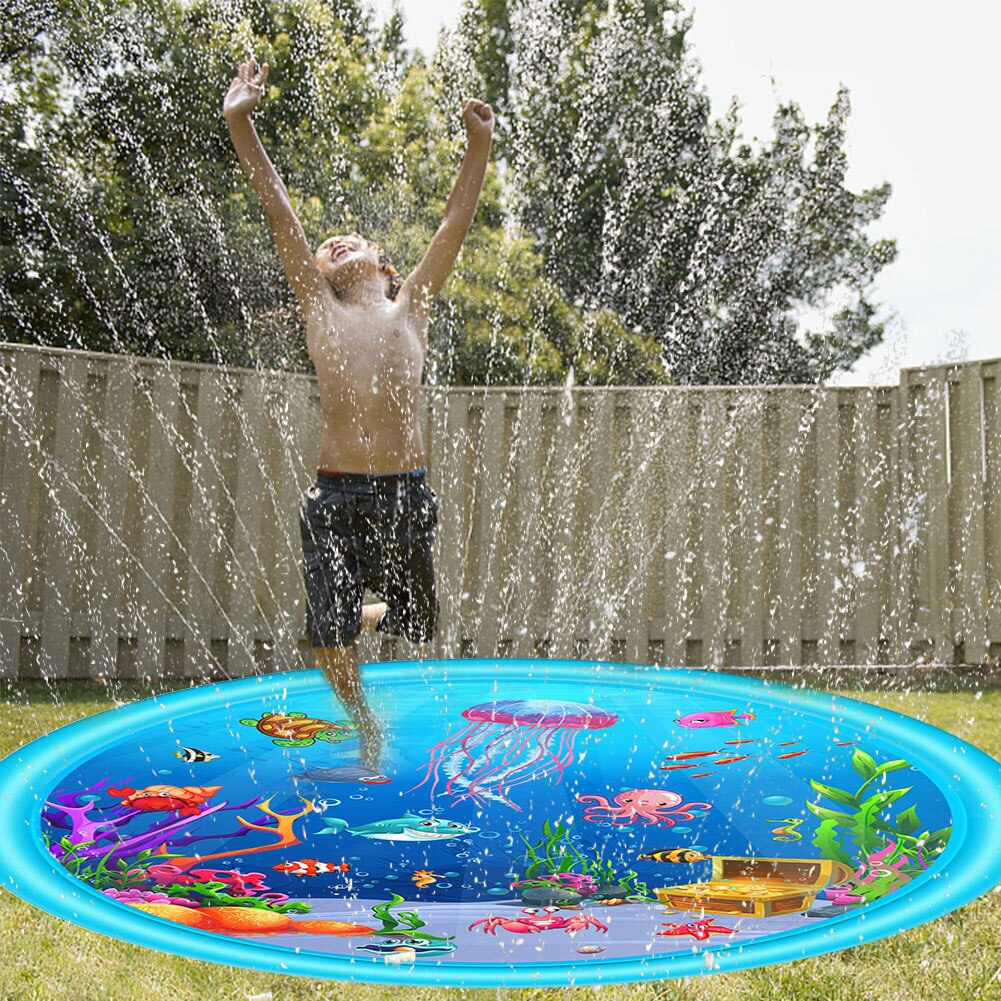 170cm freundlicher aufblasbare Sprinkler matt runde wasser Spritzen spielen Sprinkler matt hof erholung Ich bin freien schwimmen Schwimmbad neue #