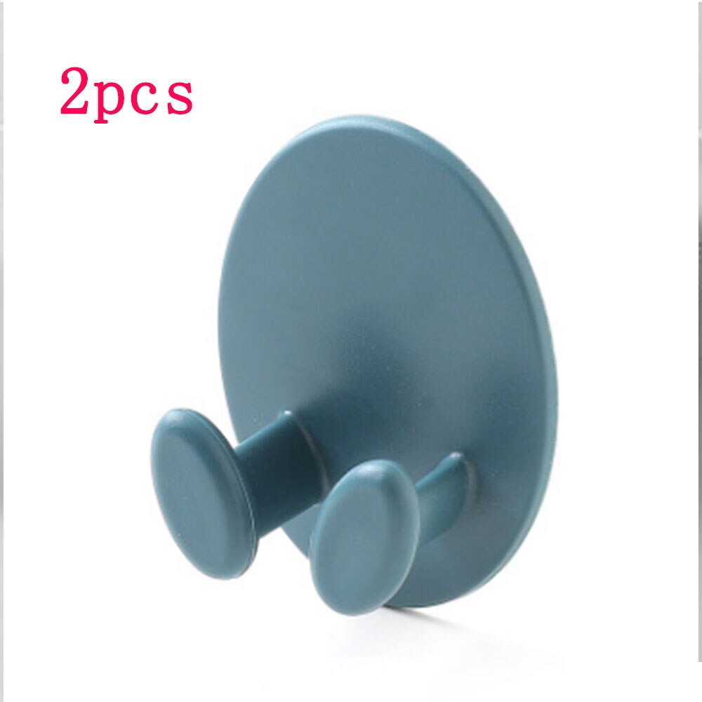 2pcs Nail-free hook hook oval socket hook power cord storage rack