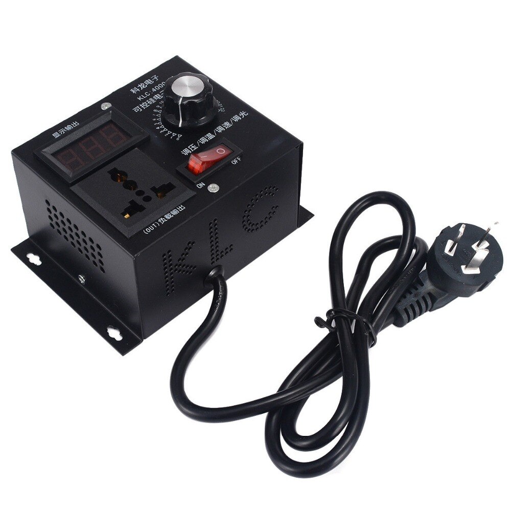 220v 4000w variabel spänningsregulator för fläkthastighet motorstyrning dimmersats