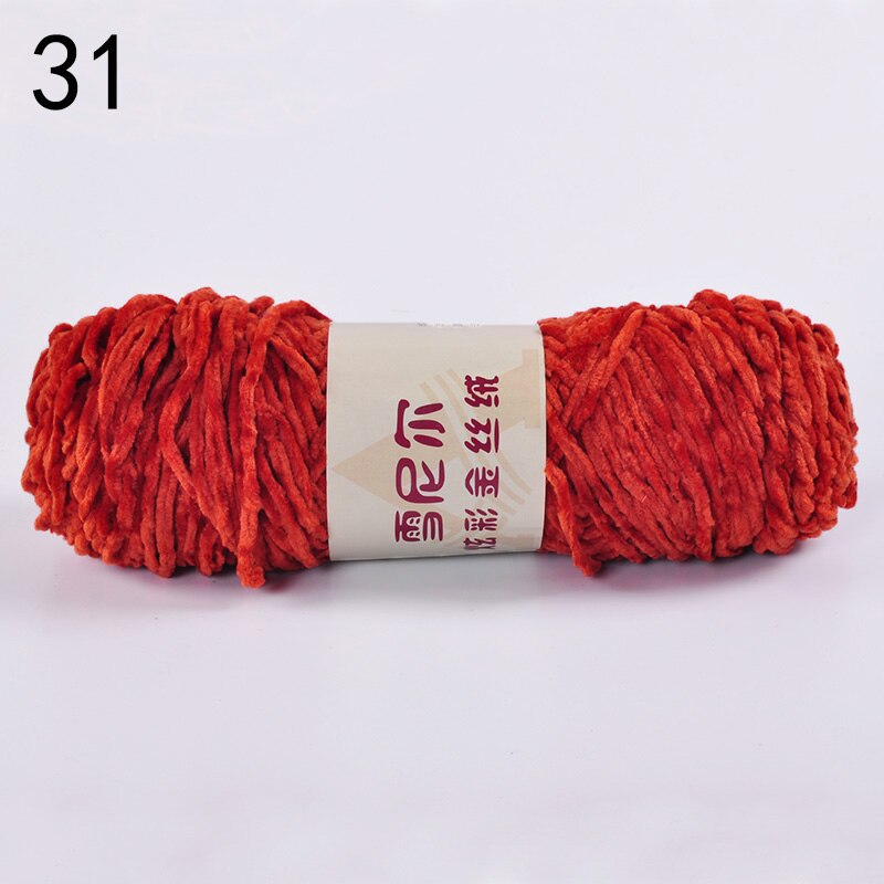 100g Chenille Yarn for Hand Knitting Toys Crochet Plush Threads Woolen Yarn Sewing Ball of Wool Knit DIY