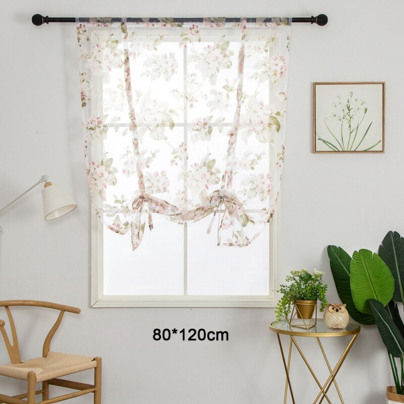 Roman Short Curtain Bedroom Living Room Tatami Decoration Bay Window Light-transparent Window Curtain Home Dress Up: B1