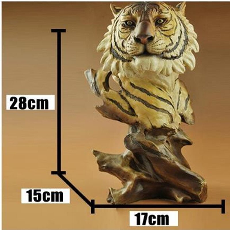 Wood carving, animal lion tiger wolf eagle sculpture crafts, home office shop desktop decoration crafts