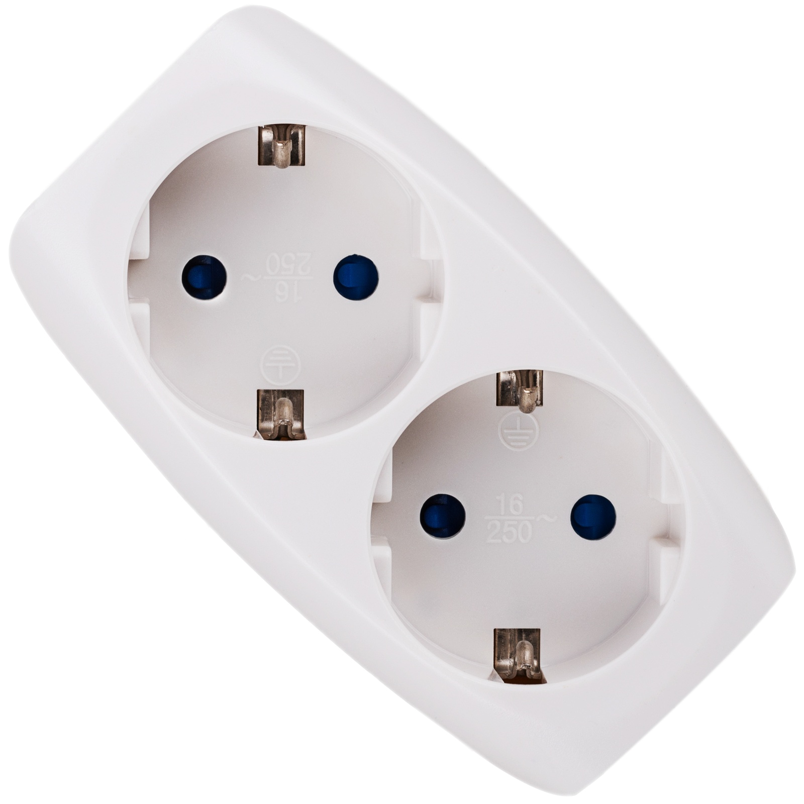 BeMatik-multiplier plug adapter schuko double white