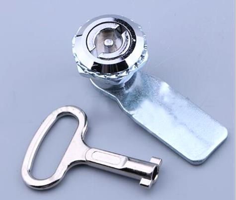1 set Zinc Alloy MS705 Triangular lock Gas Meter Lock Key Gas Electric Meter Box Latch Cam Locks Drawer lock: S-type lock