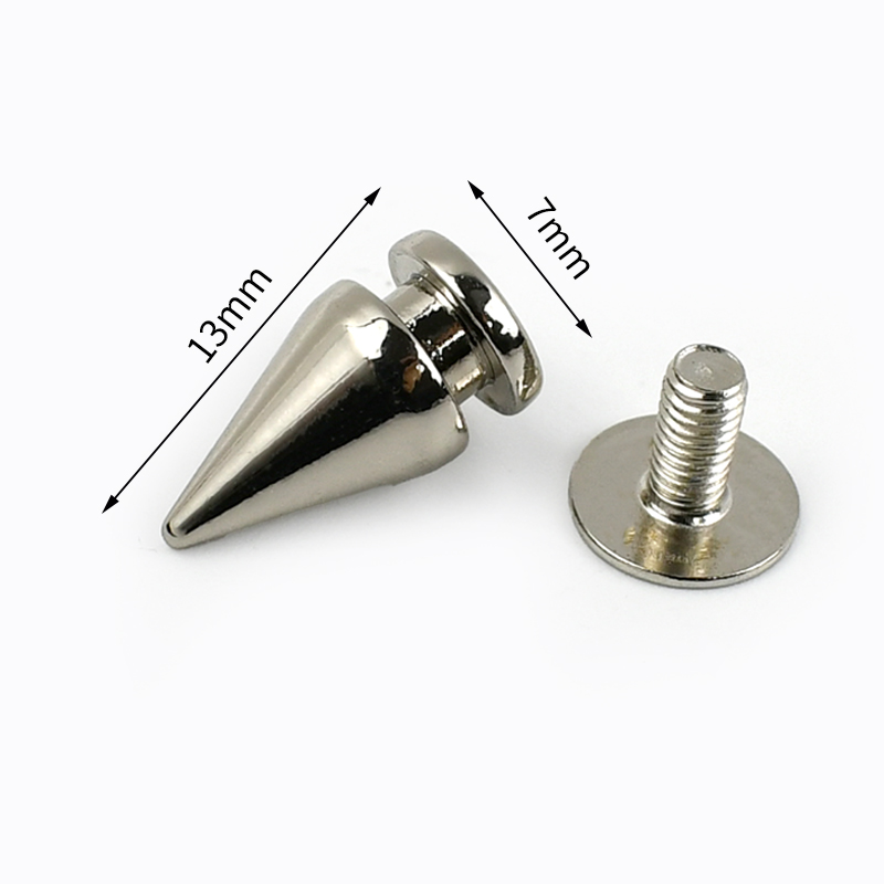 5/10/20 Stuks Metalen Kegel Studs Klinknagels Handtas Kledingstuk Punk Nagels Schoenen Portemonnee Schroef Knoppen Diy lederen Craft Hardware Accessoires