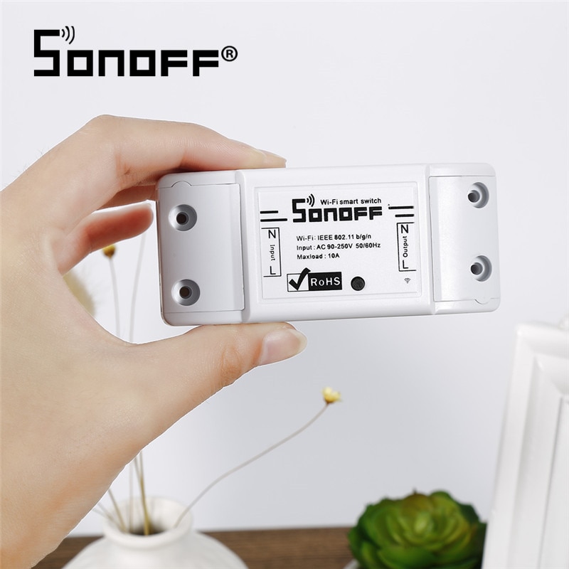 Sonoff Wifi WiFi Smart Socket Smart Afstandsbediening Diy Timer Draadloze Schakelaar Smart Home 10A/2200W Controller Automatisering modules