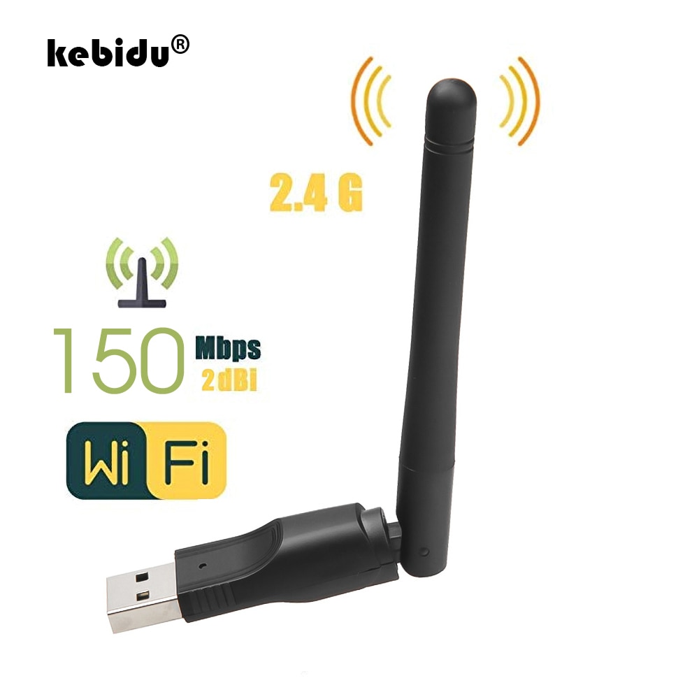 Kebidu Mini Draadloze USB WiFi Adapter MT7601 Netwerk LAN Card 150Mbps 802.11n/g/b Network LAN Card wifi Dongle Voor Set Top Box