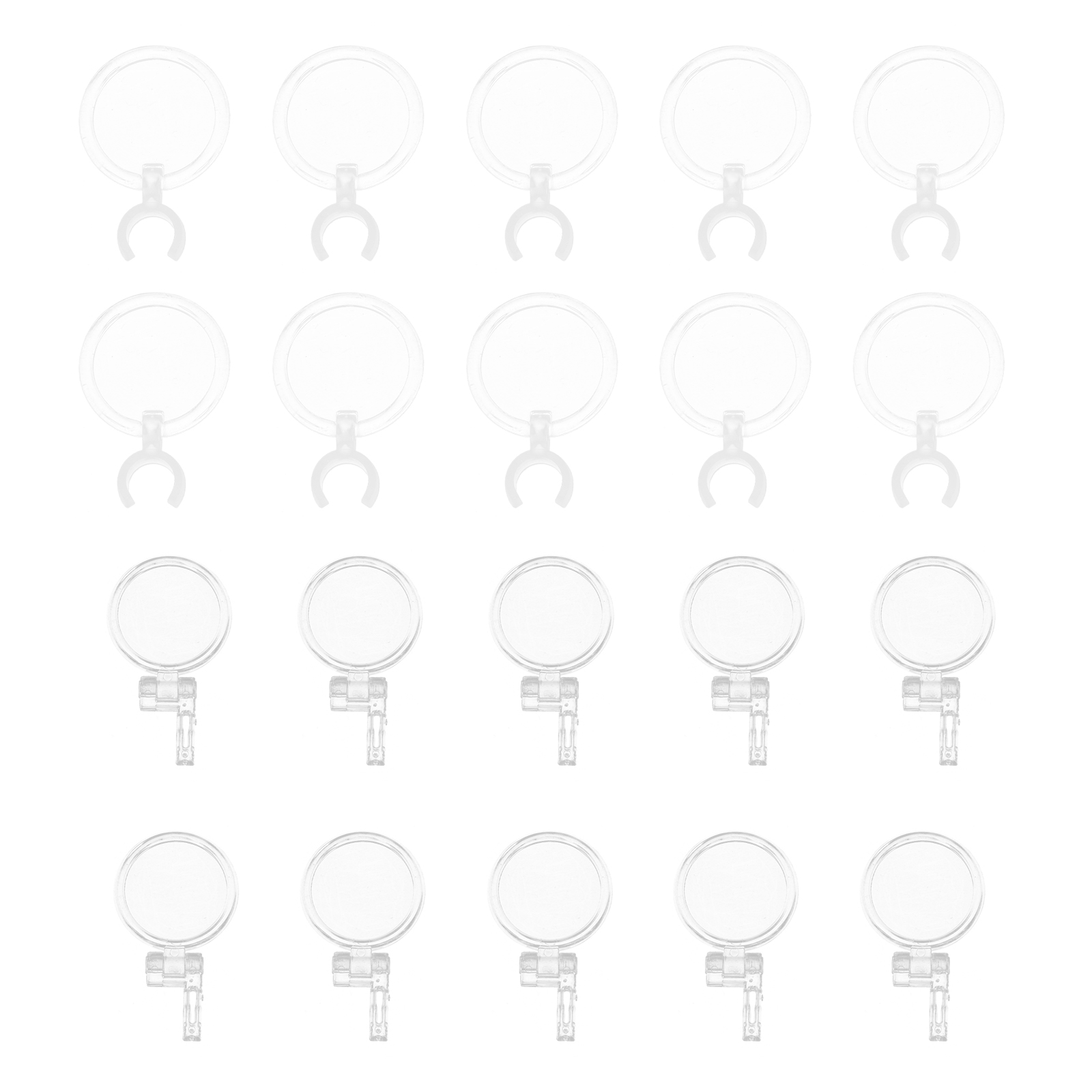 Loupes auriculaires créatives pour enfants, outils de nettoyage d'oreille portables en ABS (Transparent), 20 pièces: Default Title