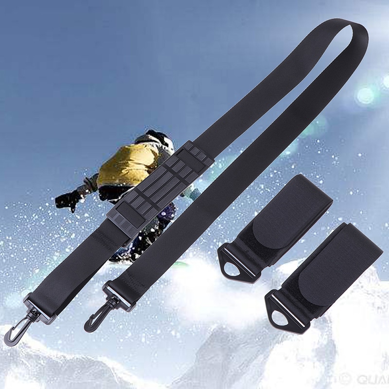 Handhållen nylon skidrem justerbar snowboard skid axelrem skidåkning handtag rem väskor skidåkning tillbehör