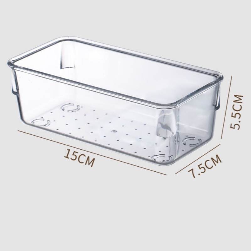 Clear Plastic Drawer Organizers Desk Dividers Bins Home Dresser Office Kitchen Drawer Separator Makeup Jewelry Organization Gadg: Gold