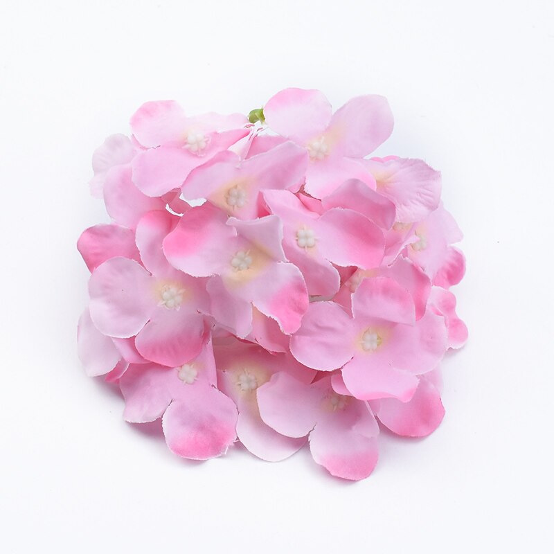 27 hoveder silke hortensia år julepynt bryllup blomster væg gør-det-selv hjem dekorative blomster kunstige blomster billige: 1