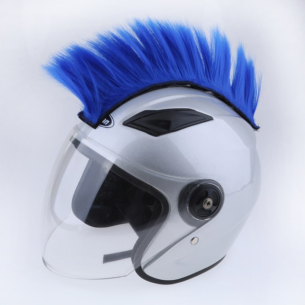Motorrad Skinhead Perücke Punk Helm Mohawk Perücke Kostümich Haarteil Skinhead Perücke für Cosplay