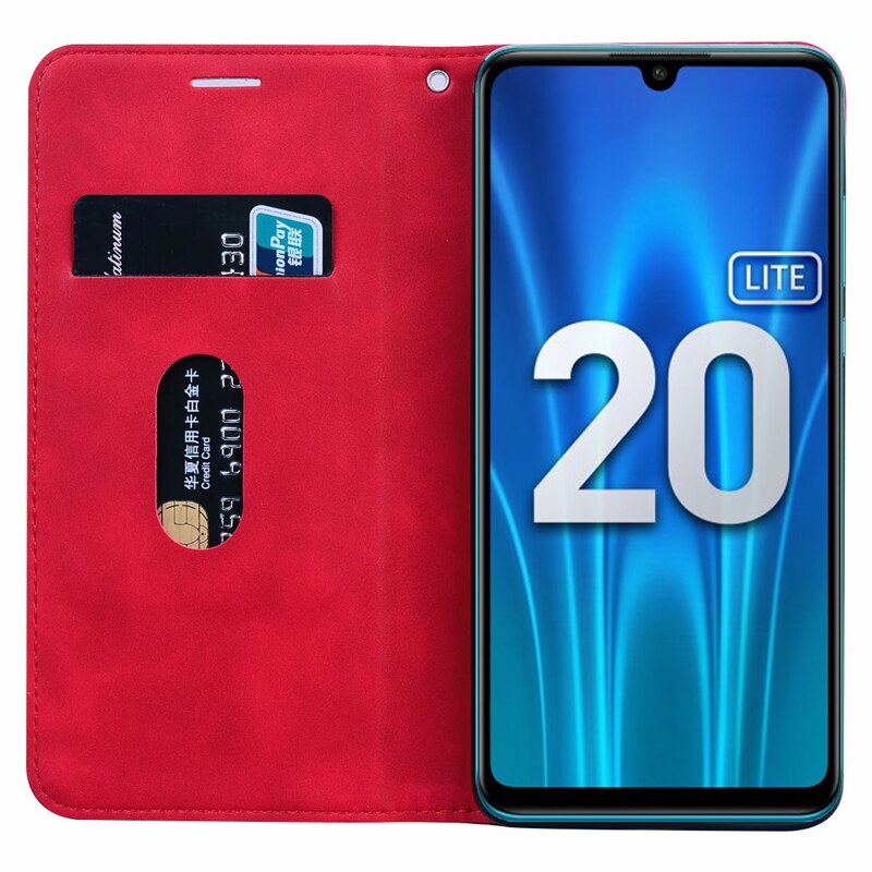 Funda abatible para Honor 20 Lite, funda de teléfono de cuero con MAR-LX1H posterior, funda para Huawei Honor 20 Lite Light Honor 20 Pro Honor 20lite