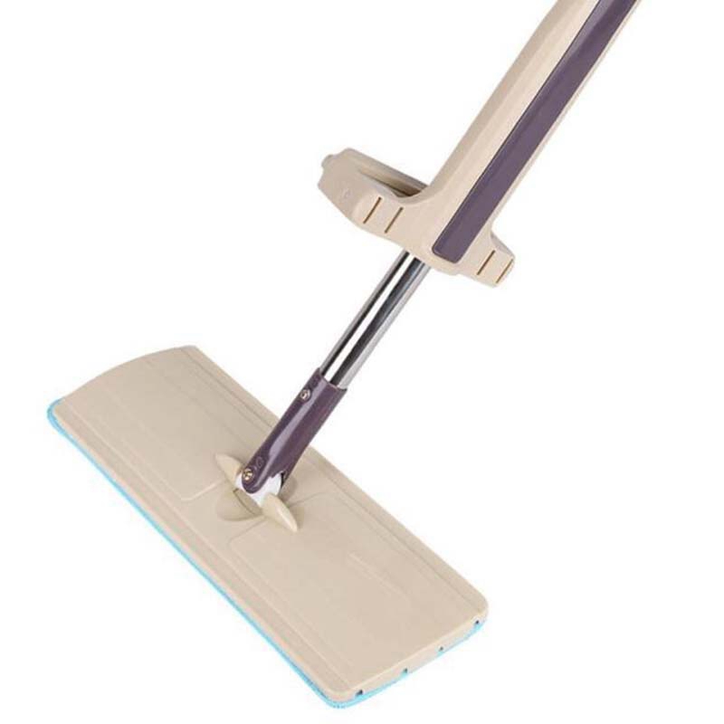 Fregona plana de alta venta, fregona giratoria de acero inoxidable para lavar a mano, fregona giratoria para casa, oficina, herramienta de limpieza, almohadilla de microfibra para suelo de cocina