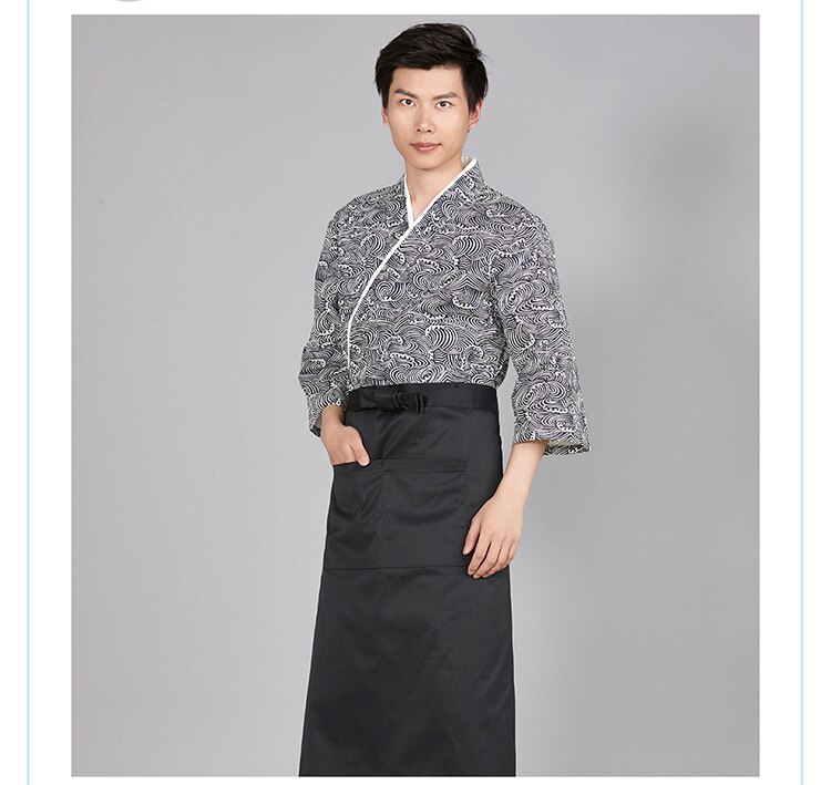 nuovo Giappone Sushi abbigliamento unisex cotone cibo Giapponese uniforme di servizio nuvola modello chef