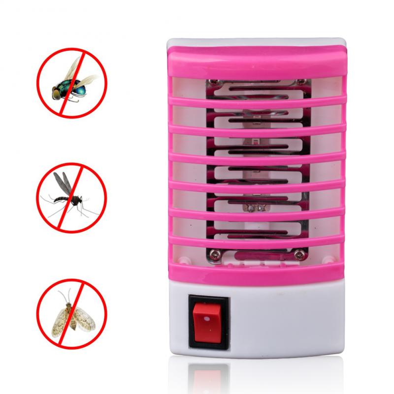 1*Electric Mosiquito Killer Lamp Fly Killer Bug Zapper Insect Control LED Light Photocatalyst Lamp Silent Killing Pest Repellent
