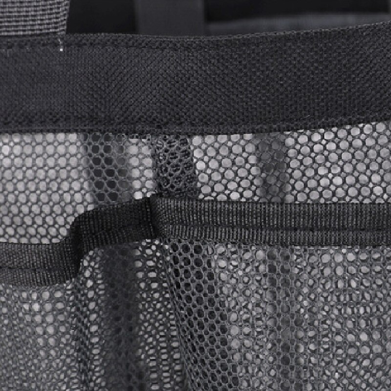 Bärbar mesh duschväska kvinnor män hängande bad toalettartiklar organisator väska 9 förvaringsfickor sminkväskor unisex
