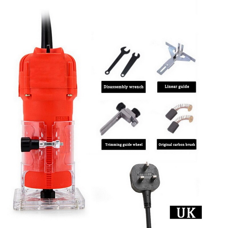 EU/US/AU/UK Plug Woodworking Electric Trimmer Wood Milling Engraving Slotting Trimming Machine Hand Carving Machine Wood Router: G356279