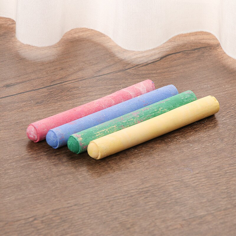20pcs Mixed Colour White Chalk Sticks Kids Playground School Art Learning Chalk Sticks EM88