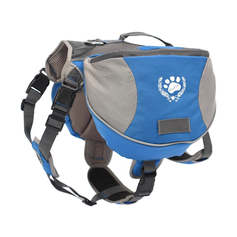 M/L-bolsa para alforjas de perro, arnés ajustable, mochila Transportín de exterior transpirable para mascotas, para perros grandes, viajar, senderismo y Camping: M