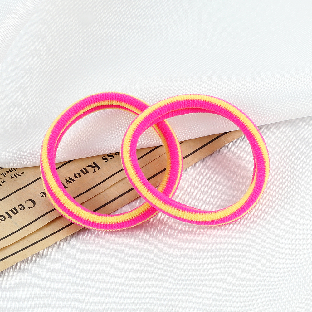 Cinta para el pelo a rayas de colores para mujer y niña, accesorios para el cabello de colores sólidos, lazos elásticos altos sin costuras, diadema básica Simple para , 10 piezas