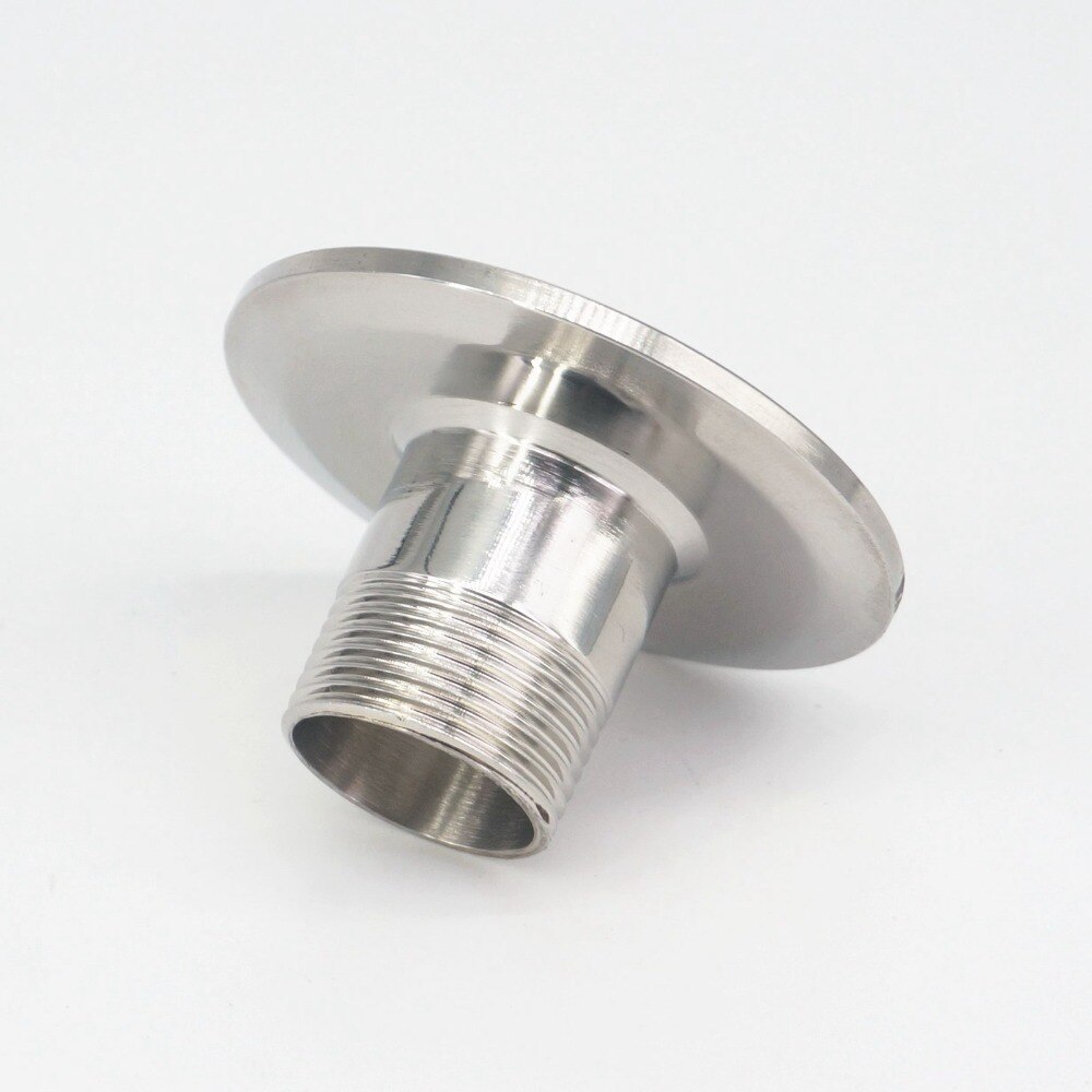 3/4" BSPT Tri Clamp 2" 304 Stainless Steel Sanitary Pipe Fitting Connector Coupling For Homebrew Beer
