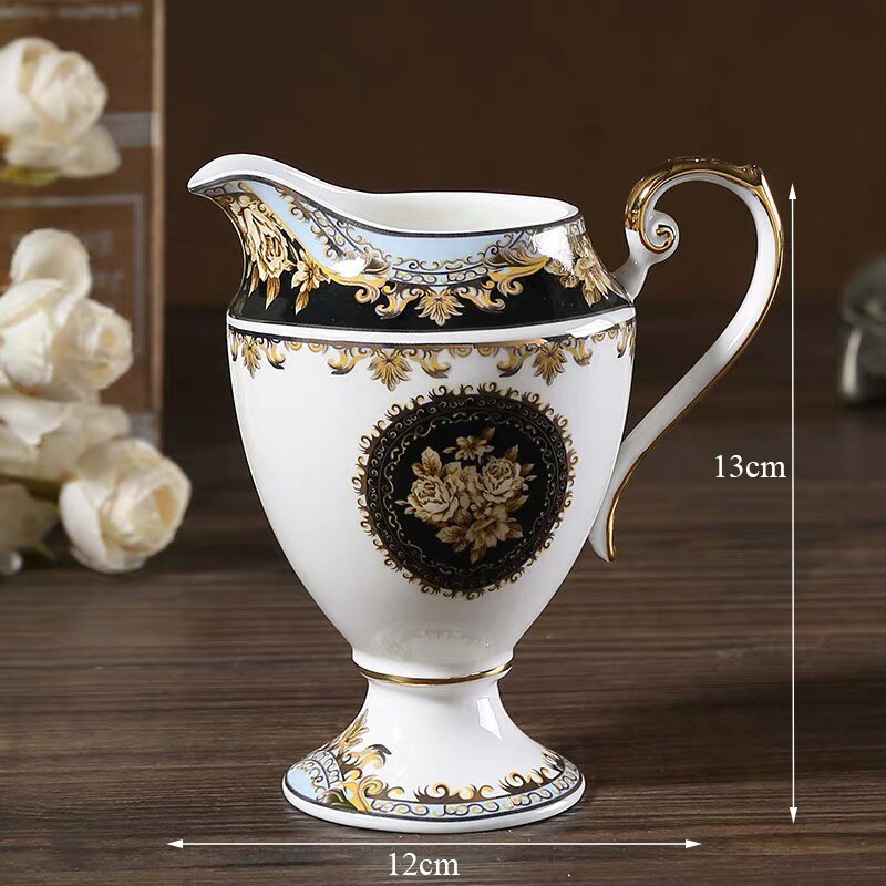 Europese Stijl Bone China Kopje Koffie Sets Creatieve Porselein Afternoon Tea Cup Party Hotel Melk Pot Home Decor Huwelijksgeschenken: C