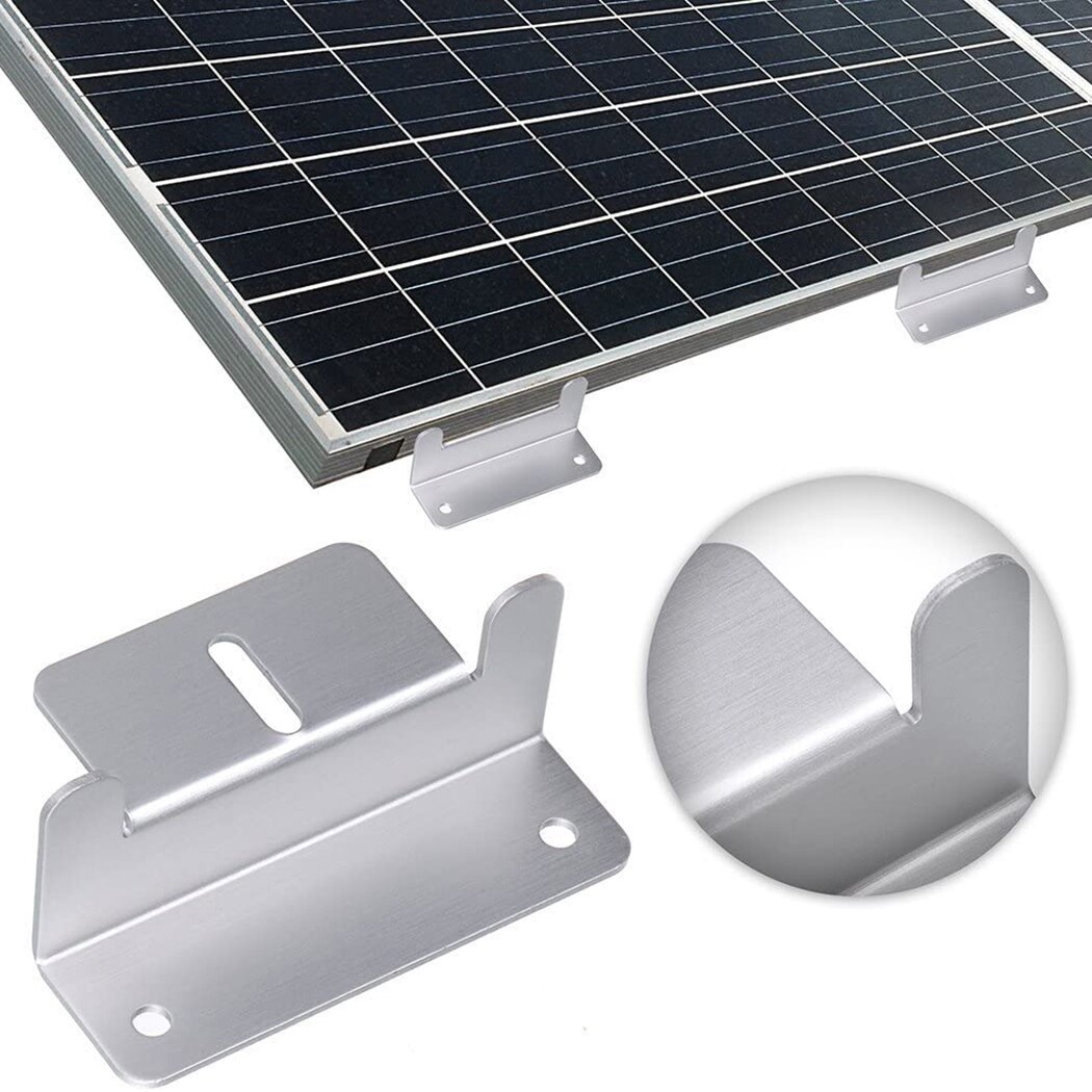 4 Packs Aluminum Alloy Z Type Solar Panel Mounting Brackets Holder On