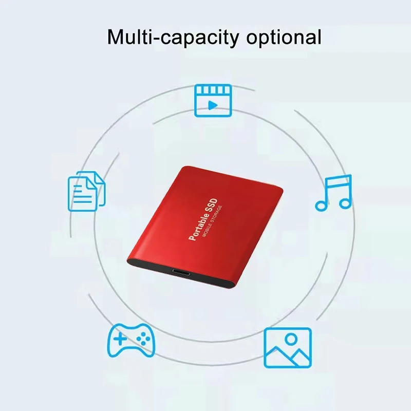Bærbar ssd 1tb 2tb stk.) ekstern ssd usb 3.2 type-c ekstern harddisk hurtig lagring til bærbar pc telefon