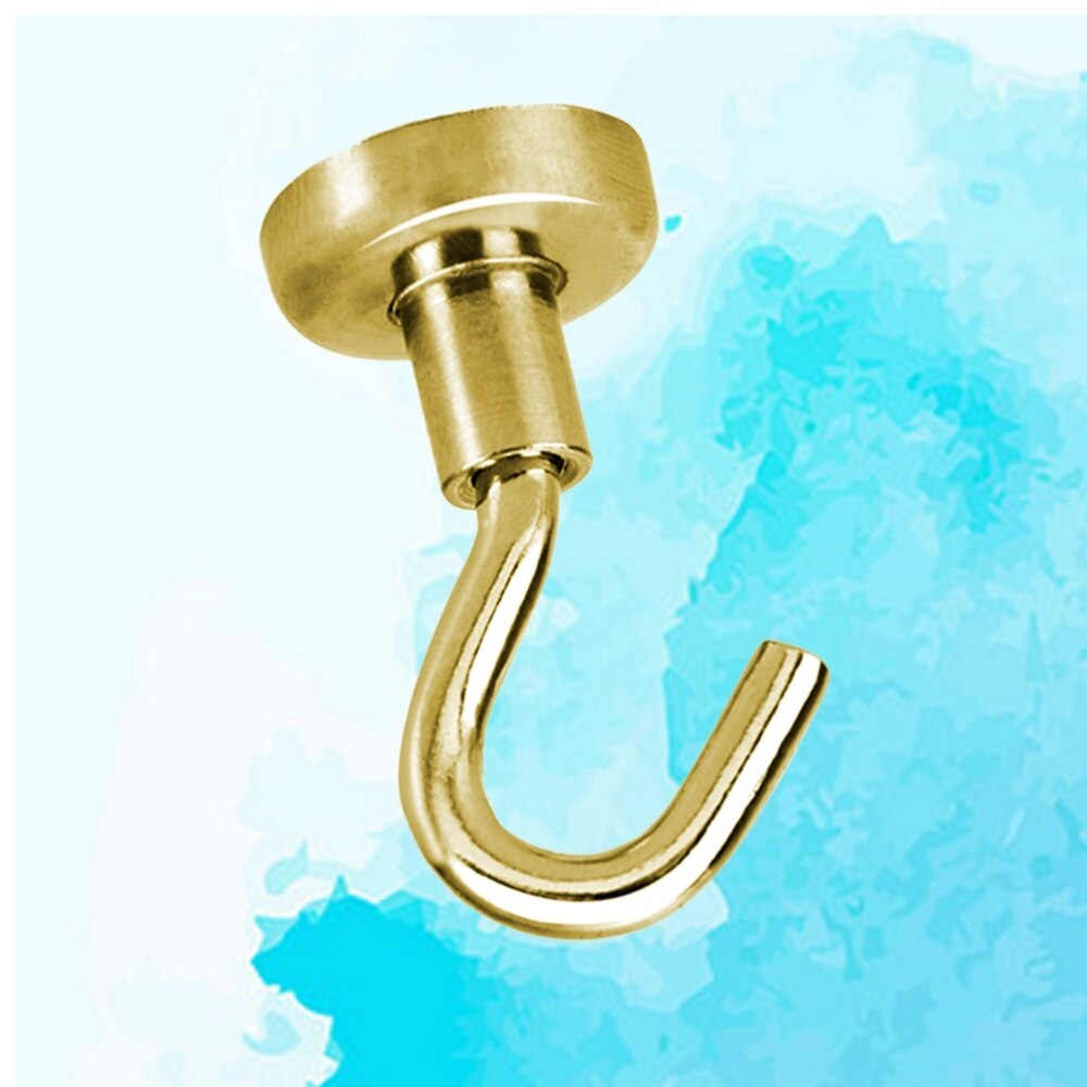 10 stuks supersterke magnetische haken voor opslag en organisatie, zware haakhouder: Gouden 1