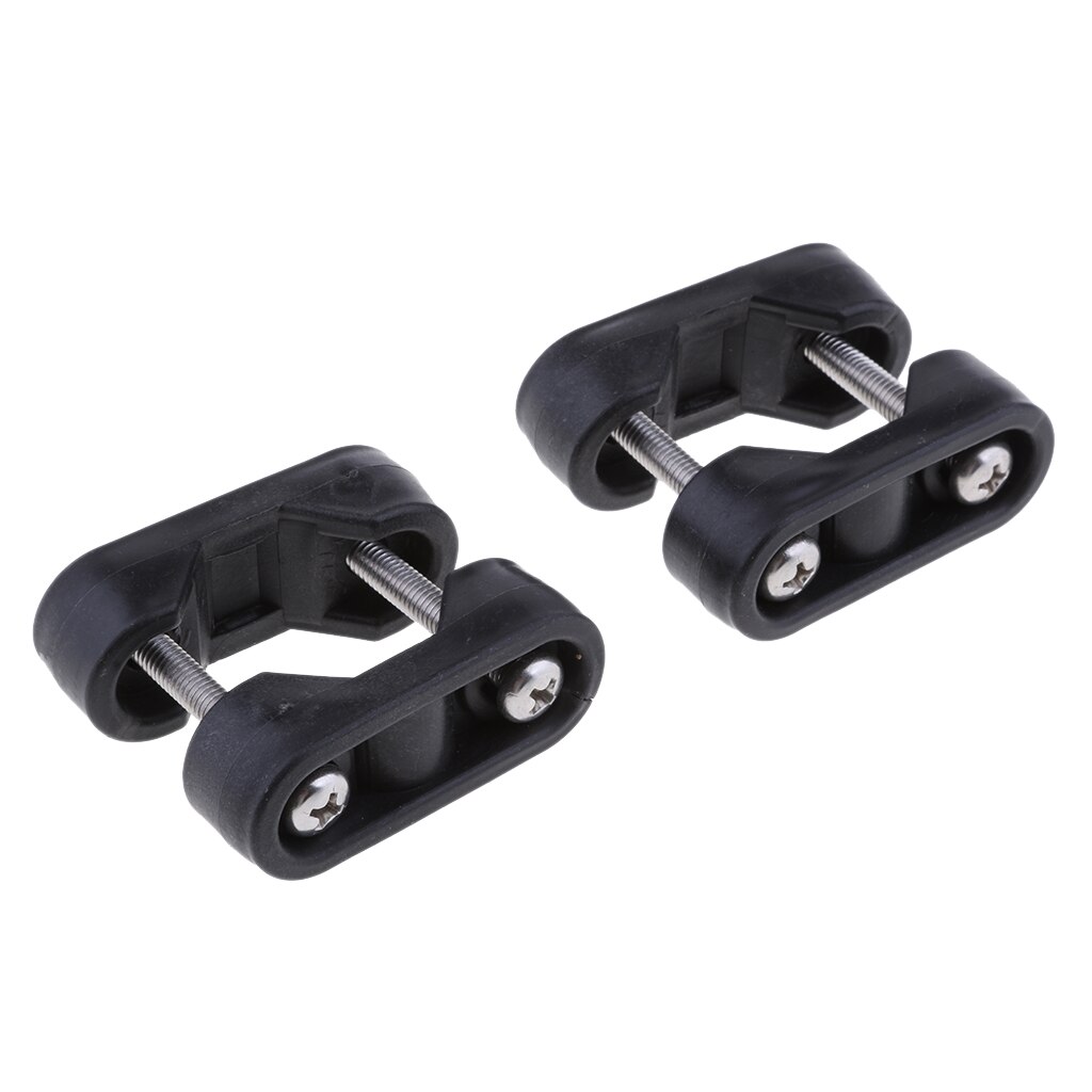 2Pcs Marine Boat Nylon Rail Mount Bracket Fits 22mm to 25mm Tube/Pipe
