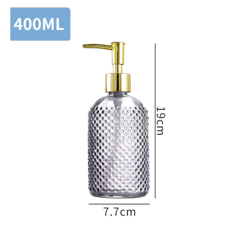 Clear Soap Dispenser Bottle Refillable Liquid Hand Soap Shampoo Dispenser for Bathroom Kitchen: Clear