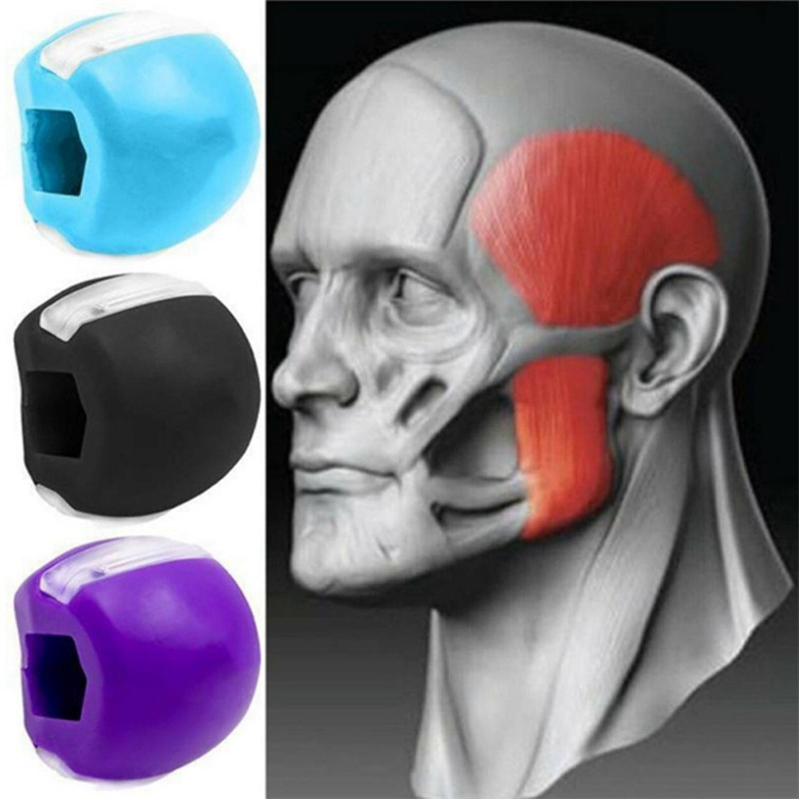 Face Masseter men facial pop n go mouth jawline Jawrsize Jaw Muscle Exerciser chew ball chew bite breaker training