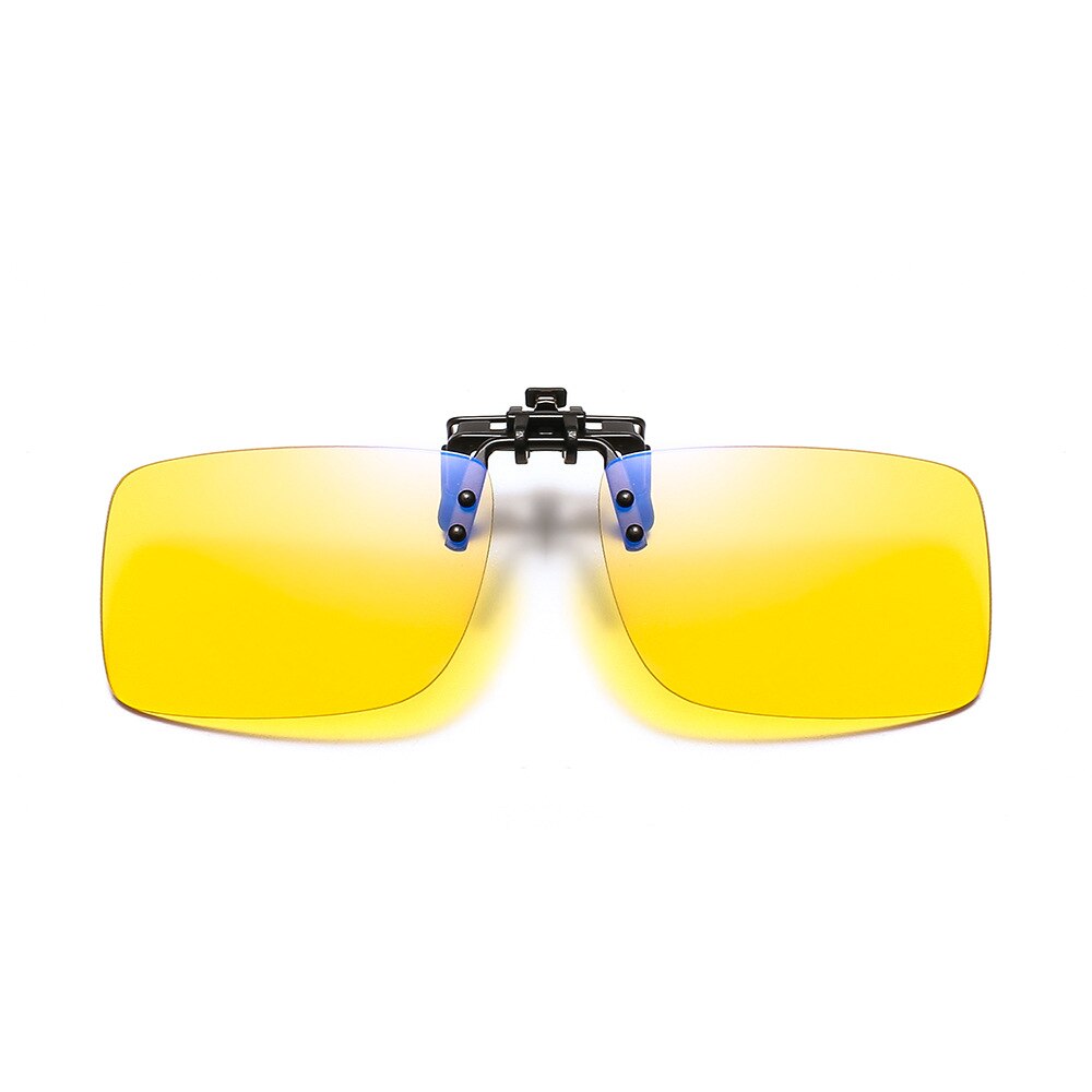 Zerosun Computer Glasses Lens Clip Yellow Clear Tint Lens Gaming Eyewear Block Blue Light Eye Protect No Degree