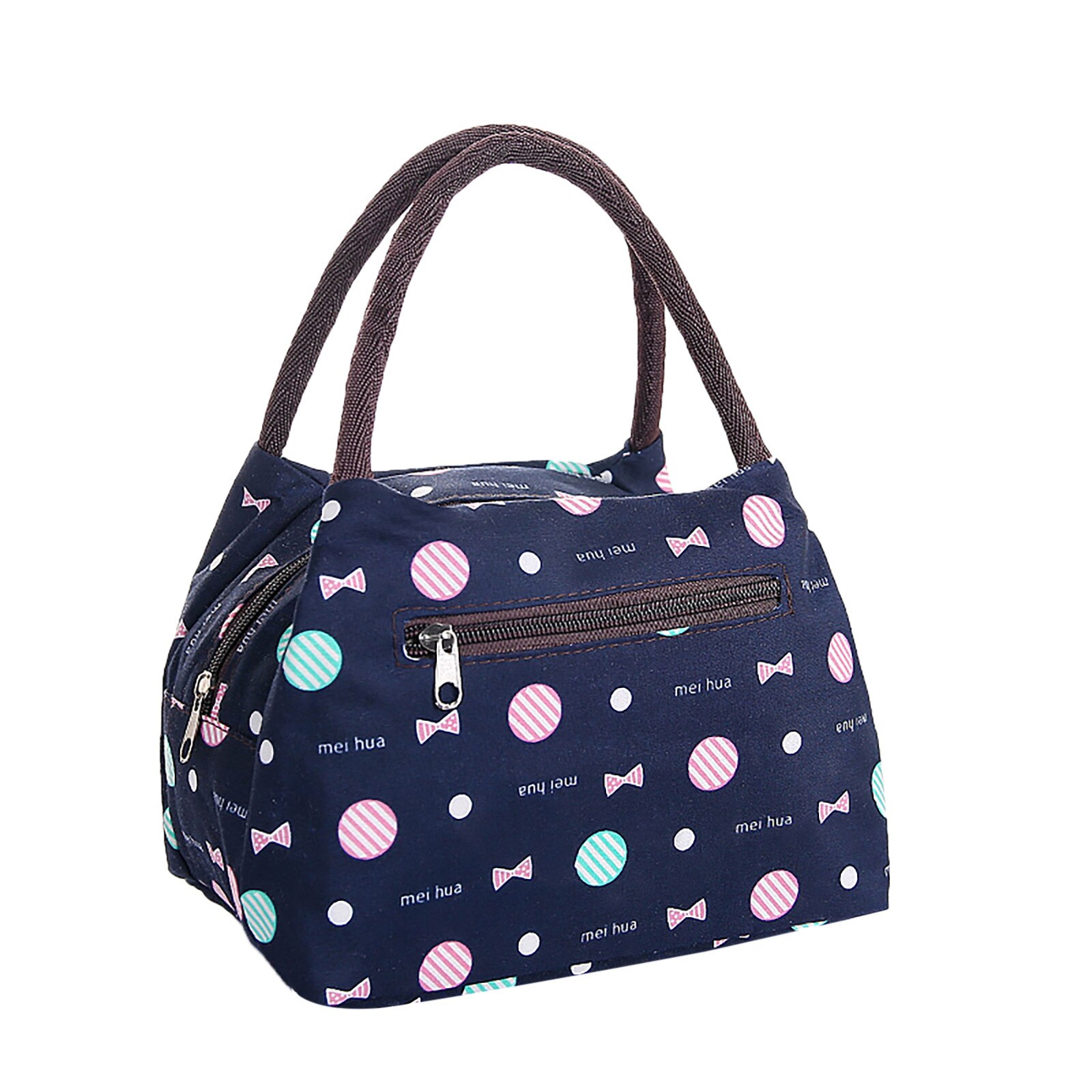 Lunch Box Portable Insulated Canvas Lunch Bag Handbag Portable lunch Box Bag Mommy Bag Schoolgirl Bag Waterproof Small Bag