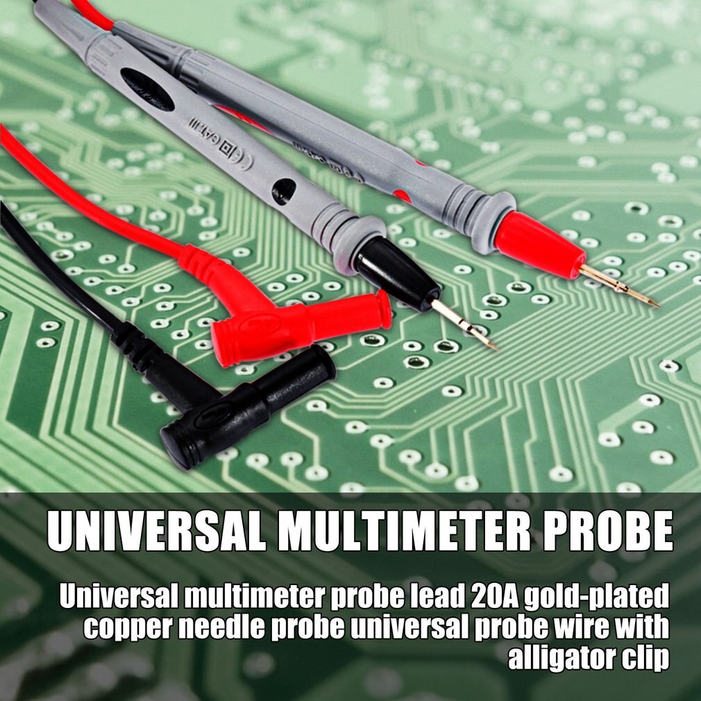 Universal 20A Multimeter Probe Test Leads For Digital Multimeter Feelers Multimeter Wire Cable Pen Tip