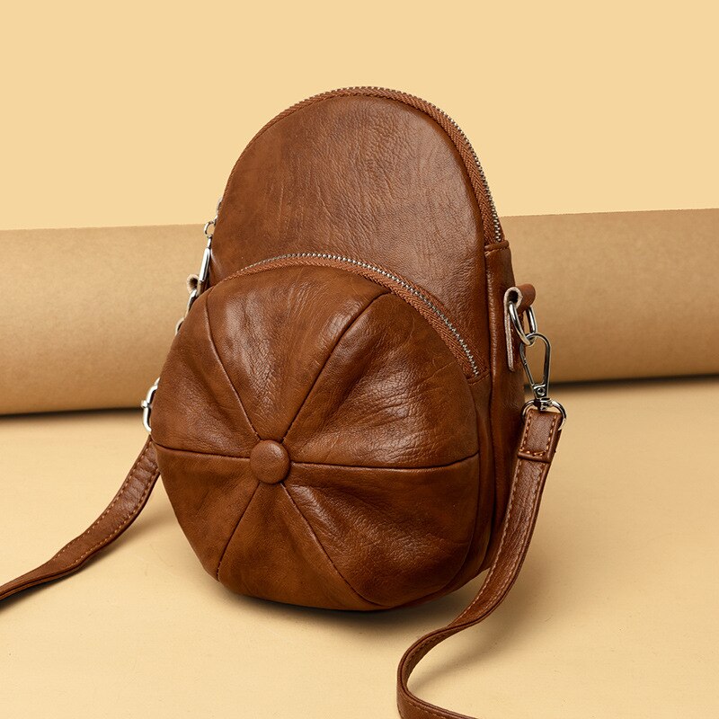 Ny lueform tilfeldig damevesker og håndvesker crossbody miniveske pu lær kvinnelig skulderveske trendpose