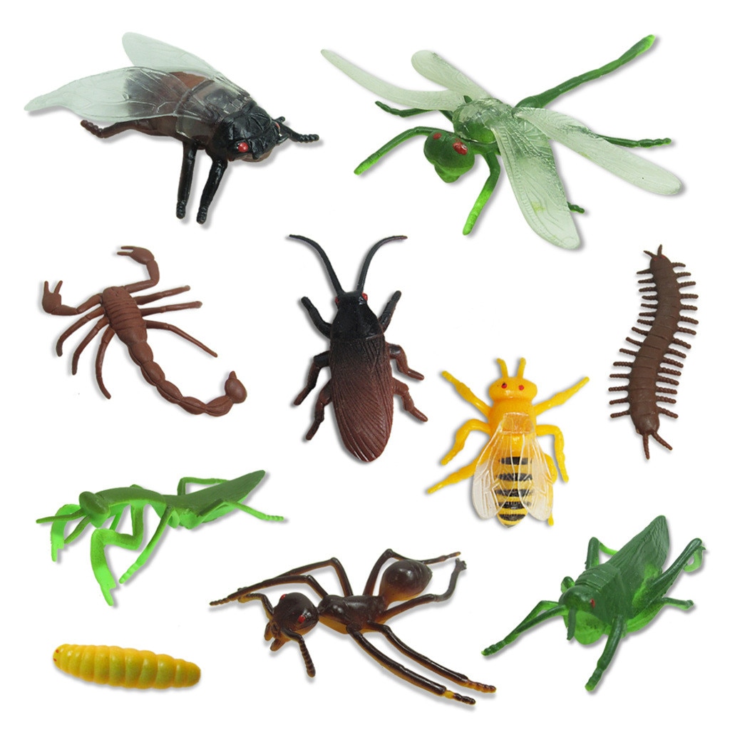 Educatief speelgoed voor kinderen PVC plastic insecten speelgoed Voor Fotografie Accessoires L626