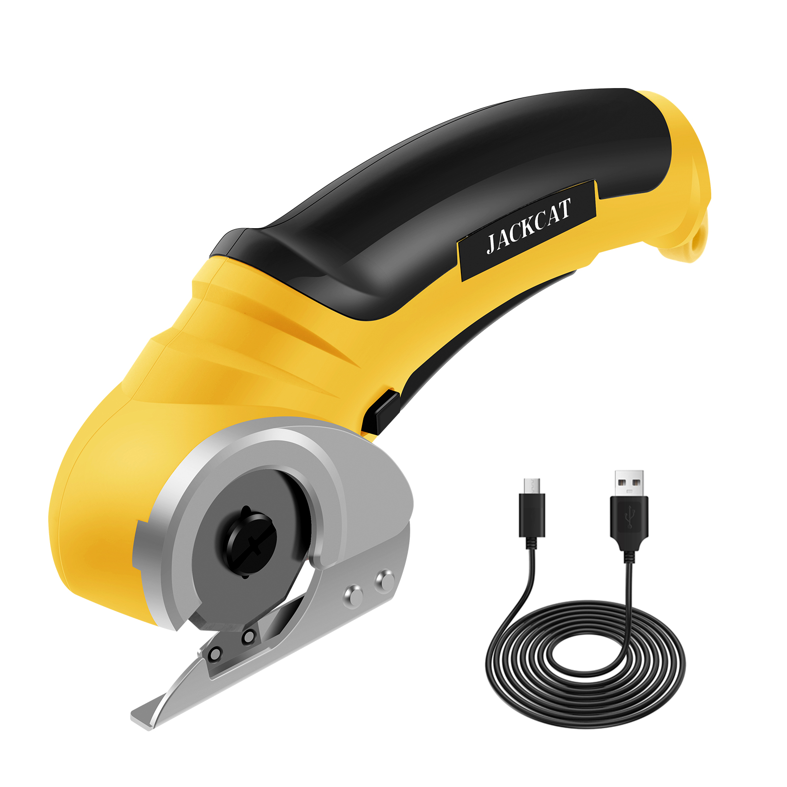 Tijeras de sastre eléctricas inalámbricas, herramienta cortadora de cartón resistente, tijeras eléctricas portátiles de sastre para el hogar para cortar tela/cuero: Verde claro