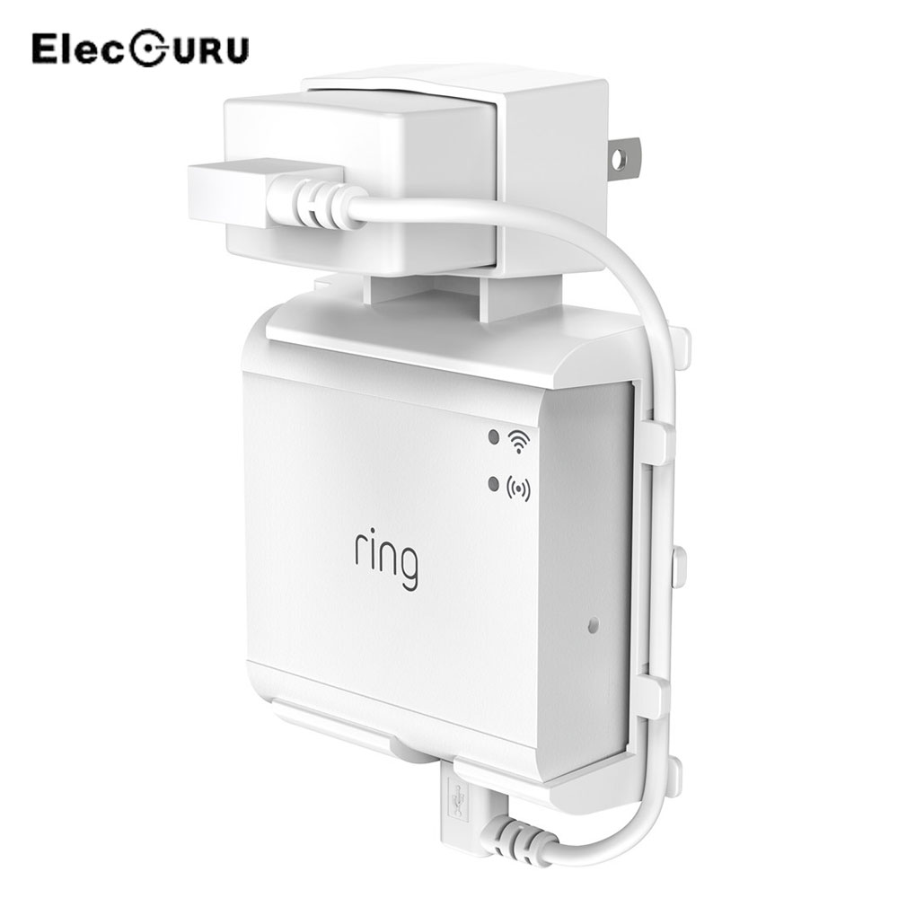 Sturdy Wall Mount Holder with A Short Cable for Ring Bridge,Stylish Cable Arrangement Bracket for Ring Smart Lighting Bridge