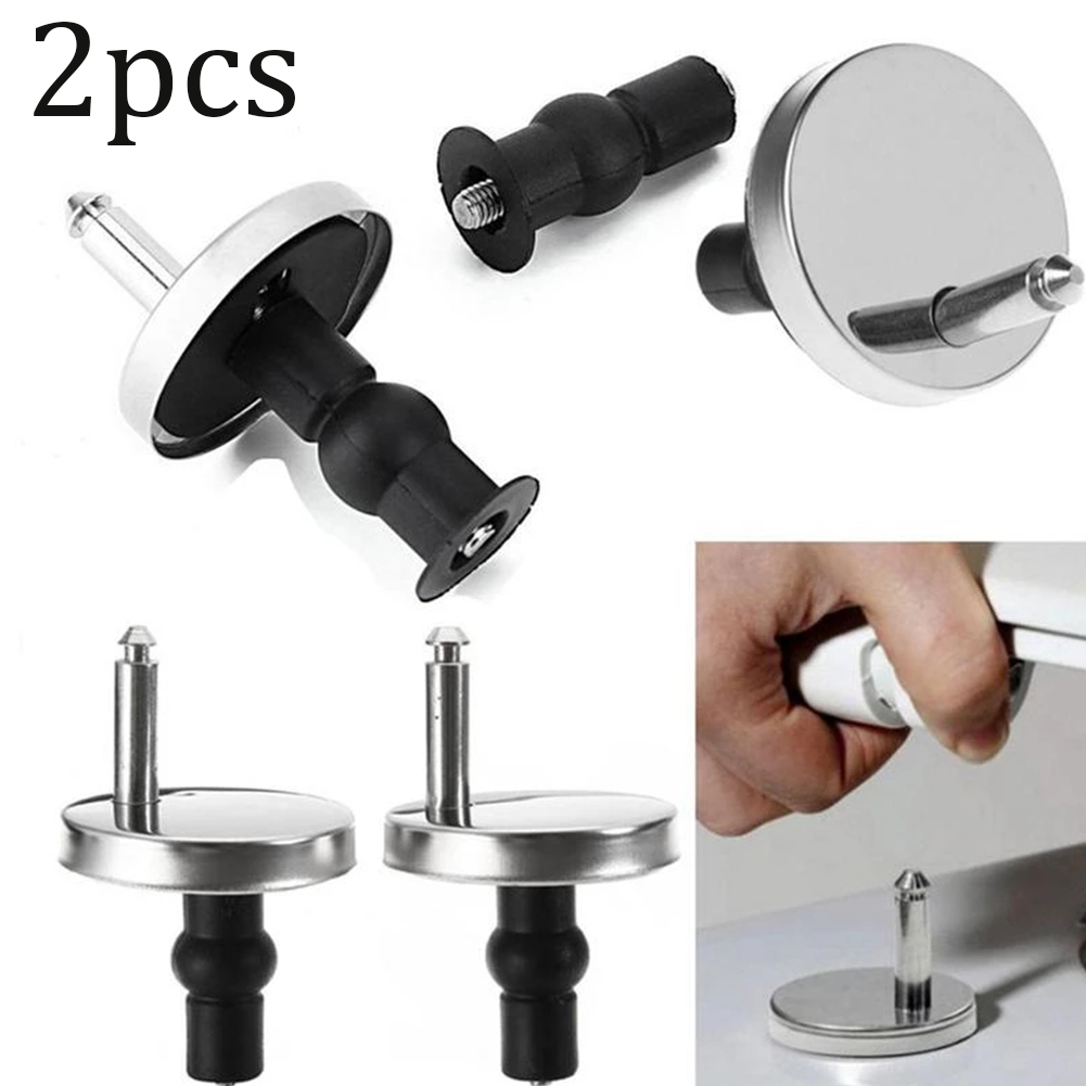 2 stks Toiletbrillen Top Fix Scharnier Toiletbril Scharnieren Soft Close Connector Release Quick Fitting Vervanging Schroef Pin Hardware