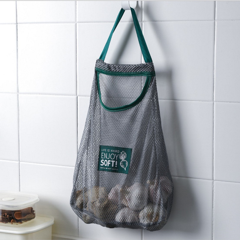 Bolsas reutilizables de frutas y verduras, bolsa de malla de algodón para la cocina, bolsa de almacenamiento de verduras, organizador, bolsa de malla para almacenamiento ecológica