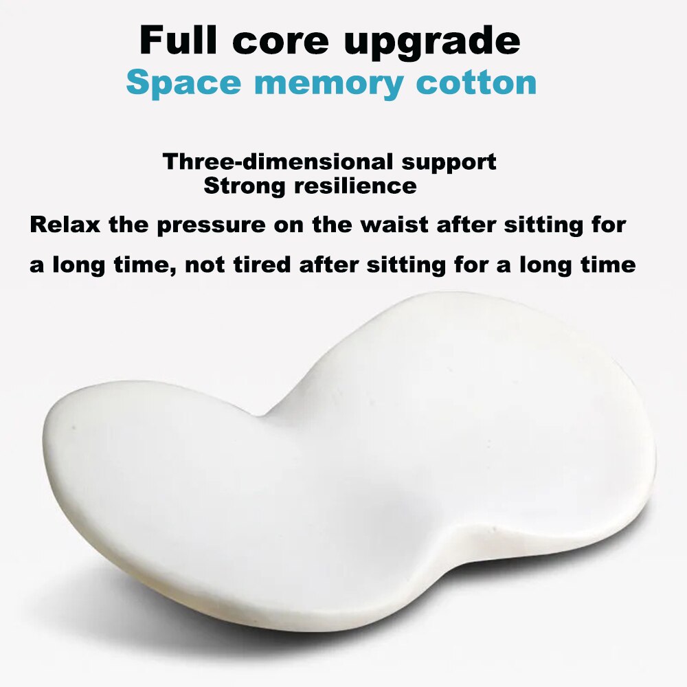 Memory Foam Zitkussen Lendensteun Kussen Ergonomische Stoel Ademend Mesh Auto/Kantoor/Computer Stoel/rolstoel